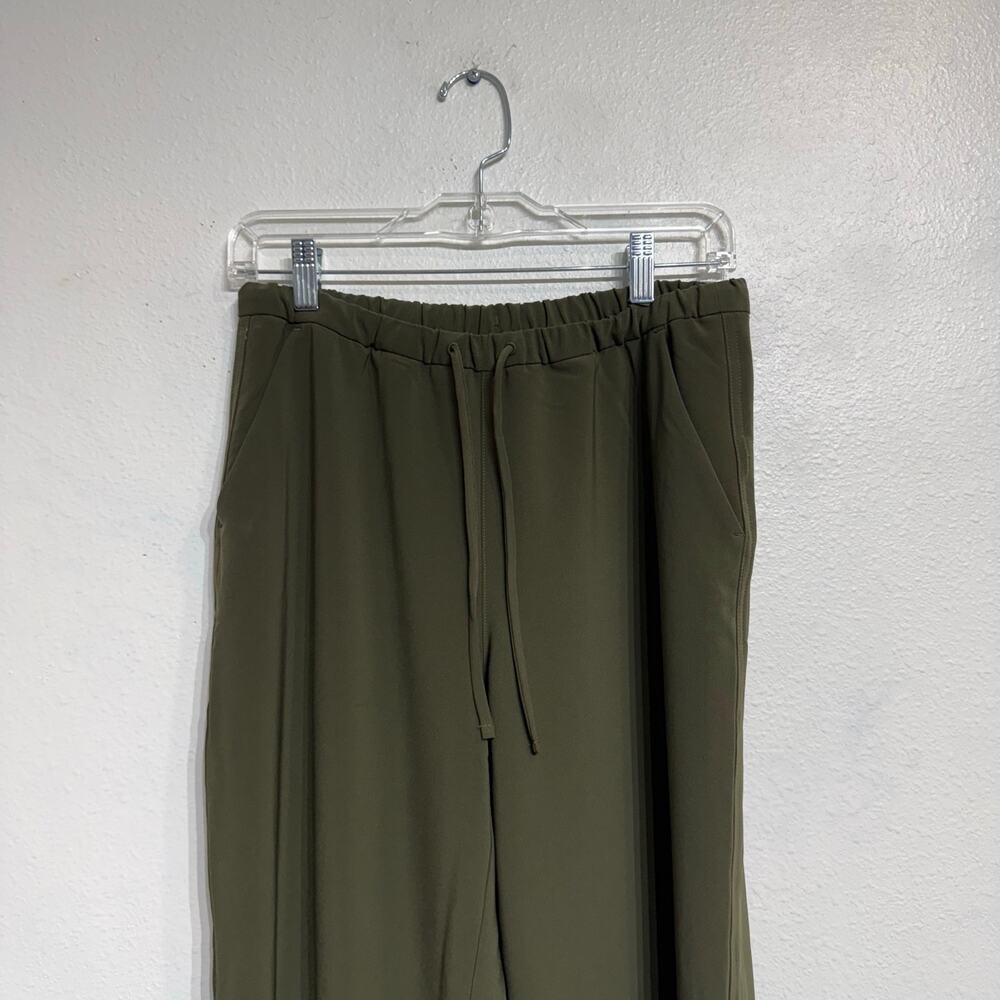 Athleta Olive Green Snap Side Drawstring Pants Sz XS - Picture 3 of 11